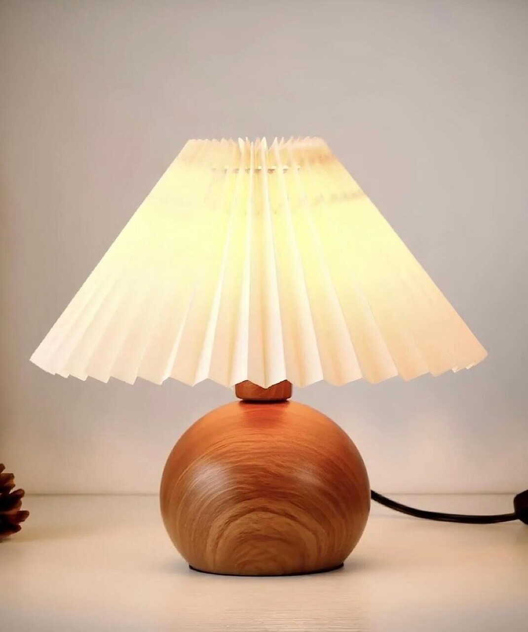 Lampa de masa, Opviq, 751ARL1133, Crema/Nuca - imagine 3